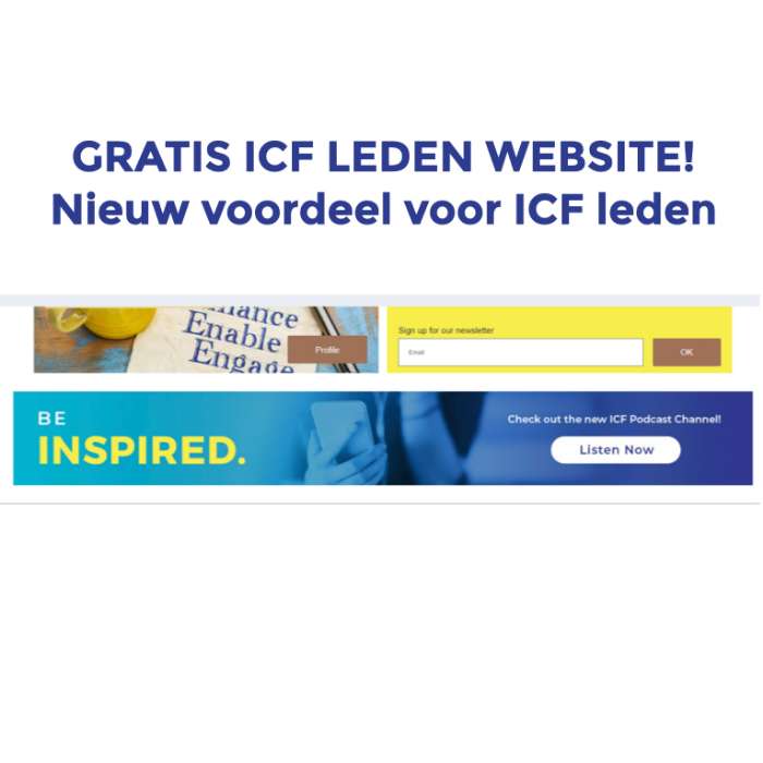 Nieuw voordeel voor ICF leden - bouw gratis je ICF lid website